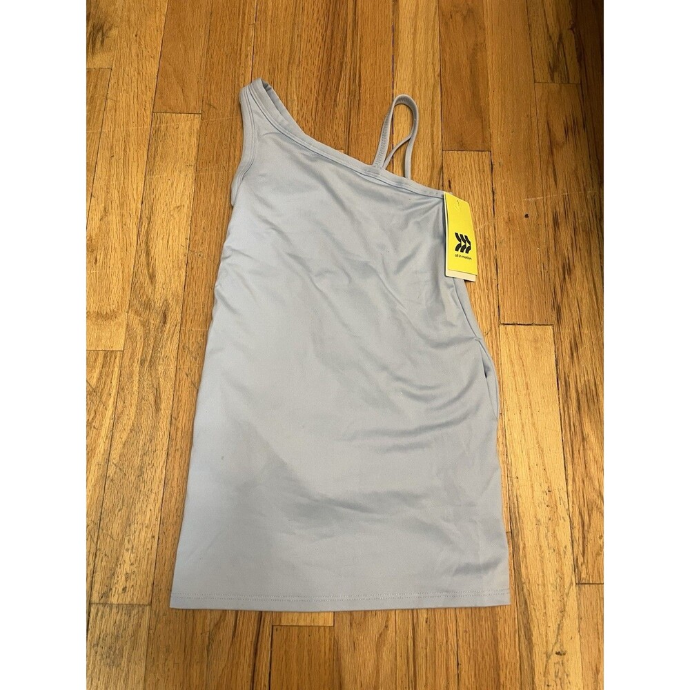 Girls' Asymmetrical Active Dress - All In Motion™ Light Blue XS (4/5)